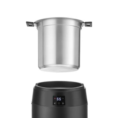 Kotlík na polévku bez vody, 10L, HENDI, 10L, Černá, 230V/450W, ⌀330x(H)398mm | 860564